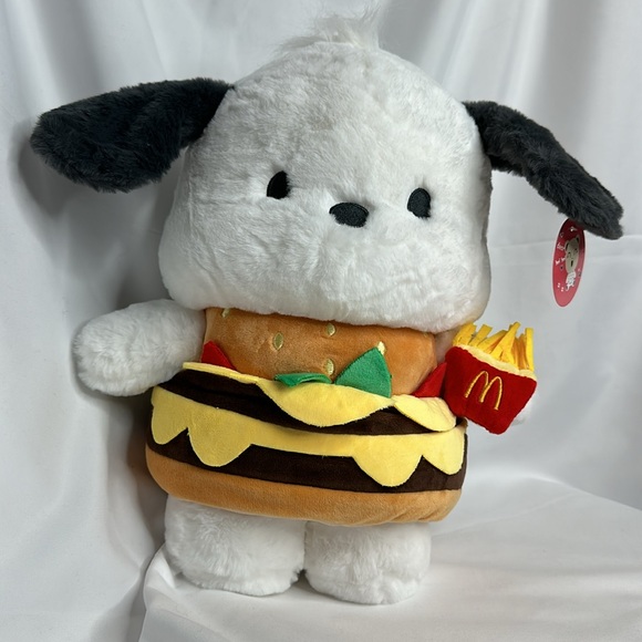 Pochacco in Big Mac Costume & Fries 13" Plush by Sanrio - Picture 9 of 13